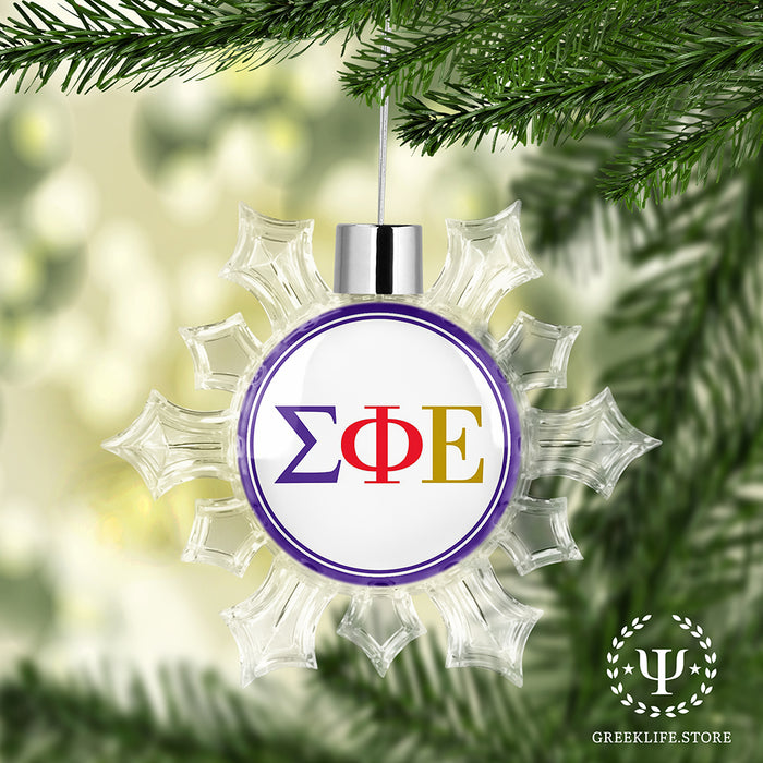 Sigma Phi Epsilon Christmas Ornament - Snowflake