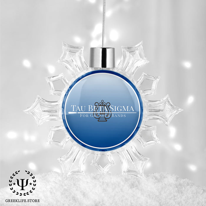 Tau Beta Sigma Christmas Ornament - Snowflake