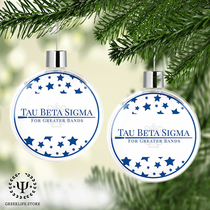 Tau Beta Sigma Christmas Ornament Flat Round
