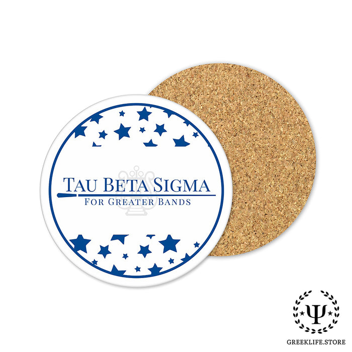 Tau Beta Sigma Beverage coaster round (Set of 4)