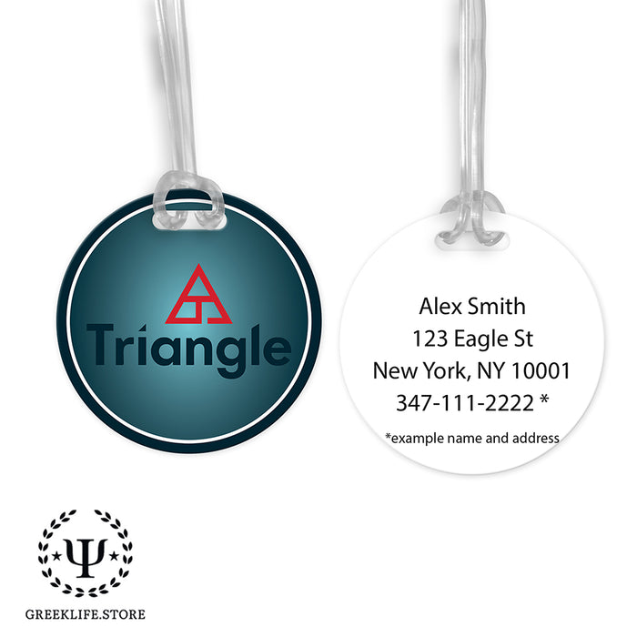 Triangle Fraternity Luggage Bag Tag (round)
