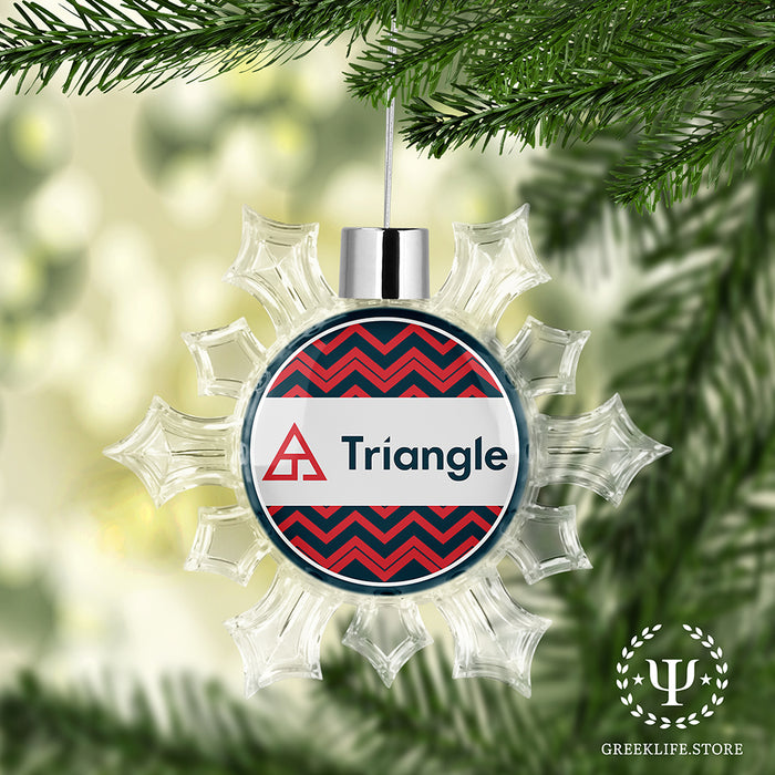 Triangle Fraternity Christmas Ornament - Snowflake