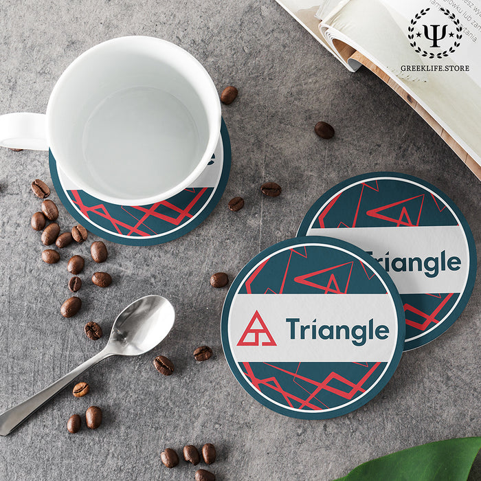 Triangle Fraternity Beverage coaster round (Set of 4)