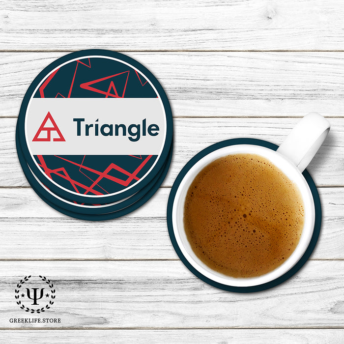 Triangle Fraternity Beverage coaster round (Set of 4)
