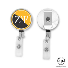Zeta Psi Keychain Rectangular