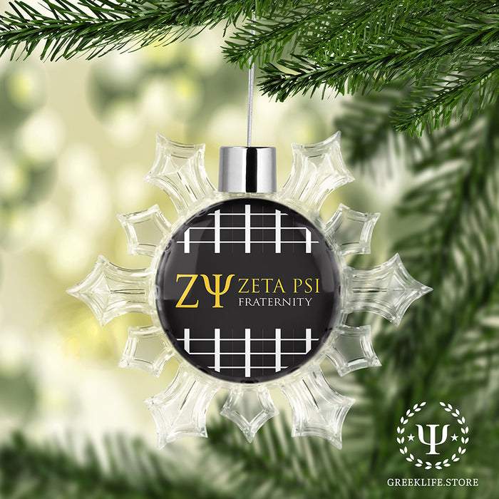 Zeta Psi Christmas Ornament - Snowflake