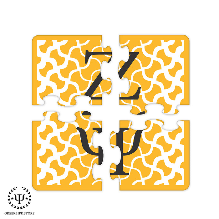 Zeta Psi Beverage Jigsaw Puzzle Coasters Square (Set of 4)