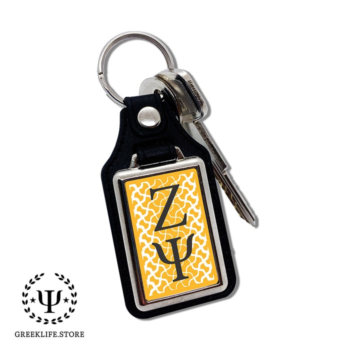 Zeta Psi Keychain Rectangular