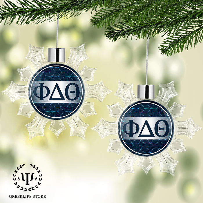 Phi Delta Theta Christmas Ornament - Snowflake
