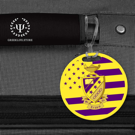 Phi Sigma Pi Luggage Bag Tag (round) - greeklife.store