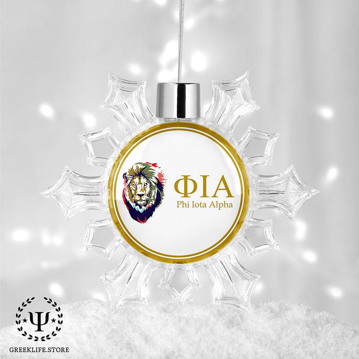 Phi Iota Alpha Christmas Ornament - Snowflake