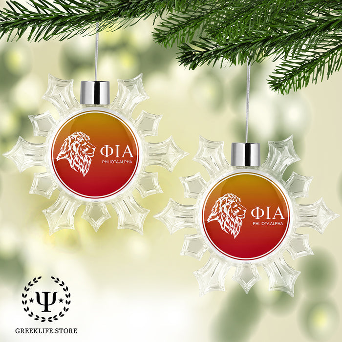 Phi Iota Alpha Christmas Ornament - Snowflake