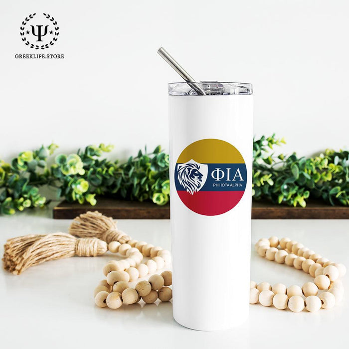 Phi Iota Alpha Stainless Steel Skinny Tumbler 20 OZ