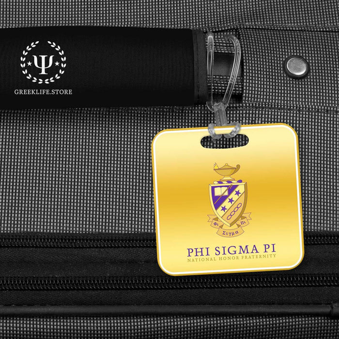 Phi Sigma Pi Luggage Bag Tag (square) - greeklife.store
