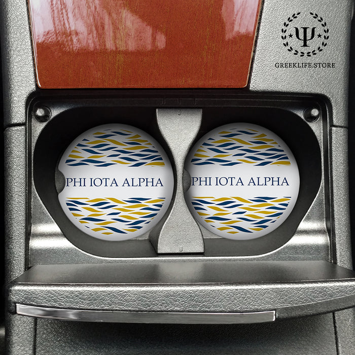 Phi Iota Alpha Car Cup Holder Coaster (Set of 2)