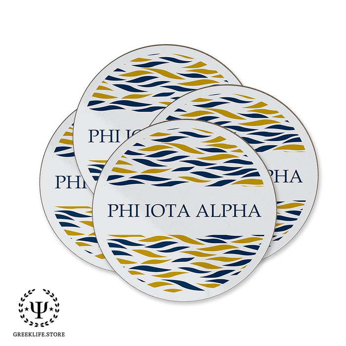 Phi Iota Alpha Beverage coaster round (Set of 4)