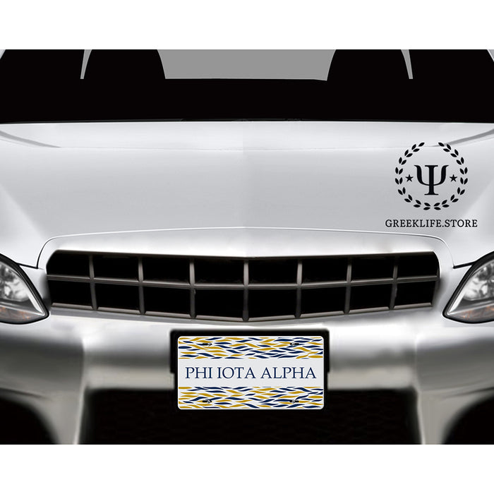 Phi Iota Alpha Decorative License Plate