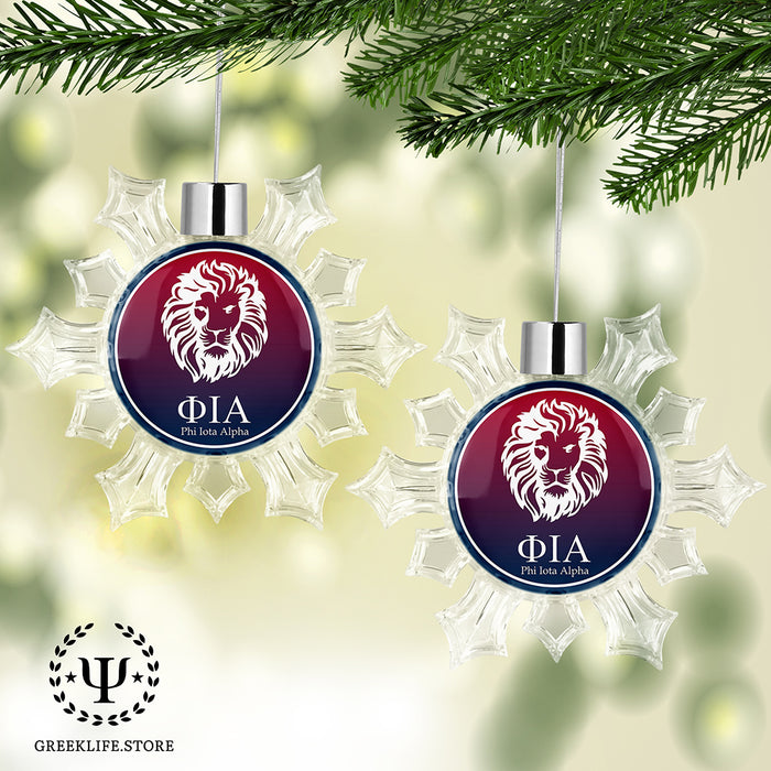 Phi Iota Alpha Christmas Ornament - Snowflake