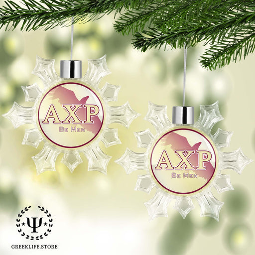 Alpha Chi Rho Christmas Ornament - Snowflake - greeklife.store