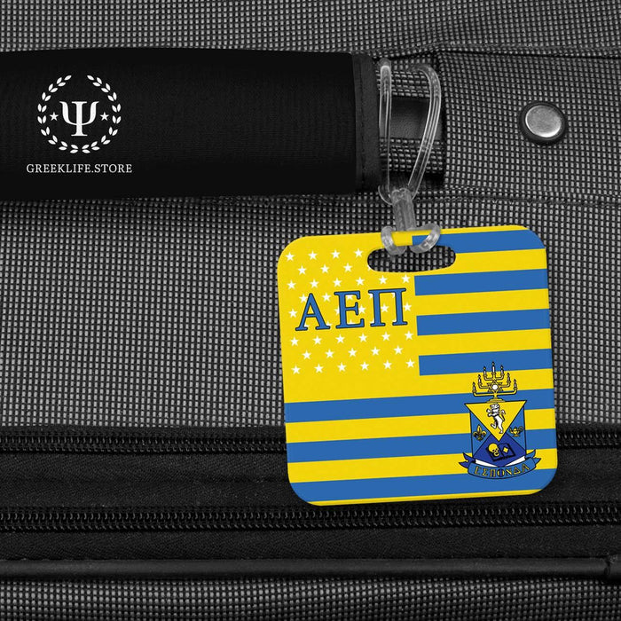 Alpha Epsilon Pi Luggage Bag Tag (square) - greeklife.store