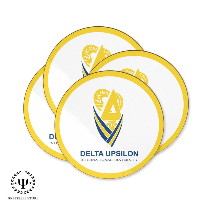 Delta Upsilon Beverage coaster round (Set of 4) - greeklife.store