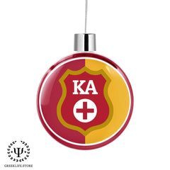 Kappa Alpha Order Christmas Ornament Flat Round