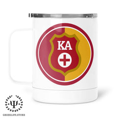 Kappa Alpha Order Absorbent Ceramic Coasters with Holder (Set of 8)