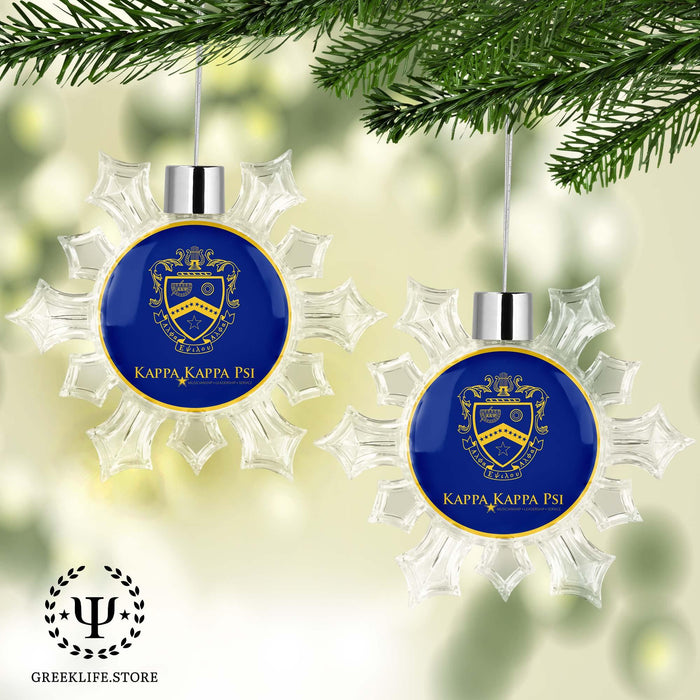 Kappa Kappa Psi Christmas Ornament - Snowflake - greeklife.store