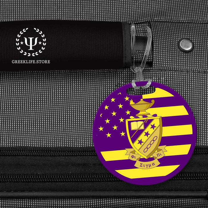 Phi Sigma Pi Luggage Bag Tag (round) - greeklife.store