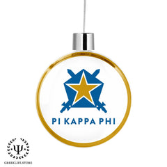 Pi Kappa Phi Christmas Ornament Flat Round