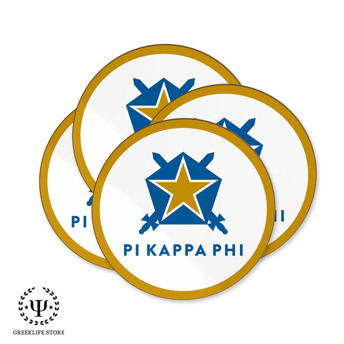 Pi Kappa Phi Beverage coaster round (Set of 4) - greeklife.store