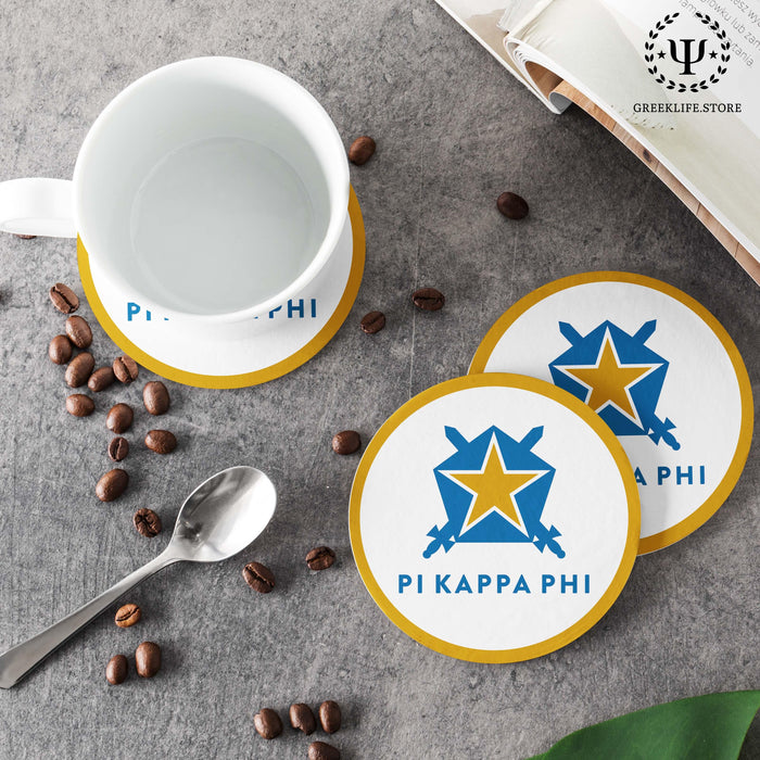 Pi Kappa Phi Beverage coaster round (Set of 4) - greeklife.store