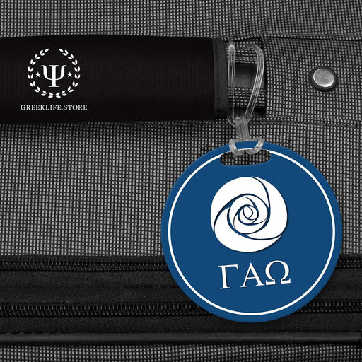 Gamma Alpha Omega Luggage Bag Tag (round) - greeklife.store
