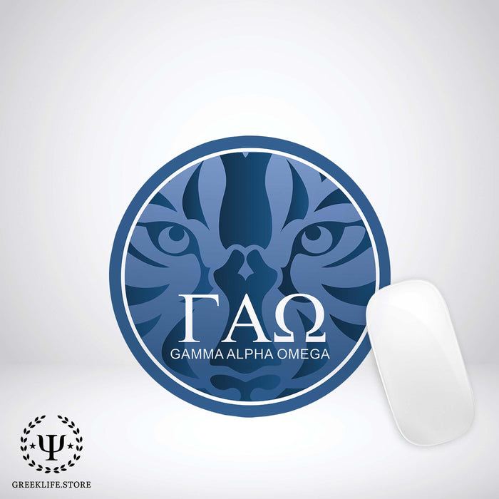 Gamma Alpha Omega Mouse Pad Round - greeklife.store