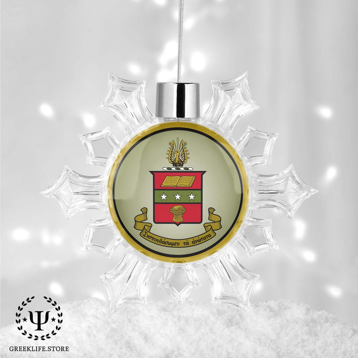 Alpha Chi Omega Christmas Ornament - Snowflake - greeklife.store
