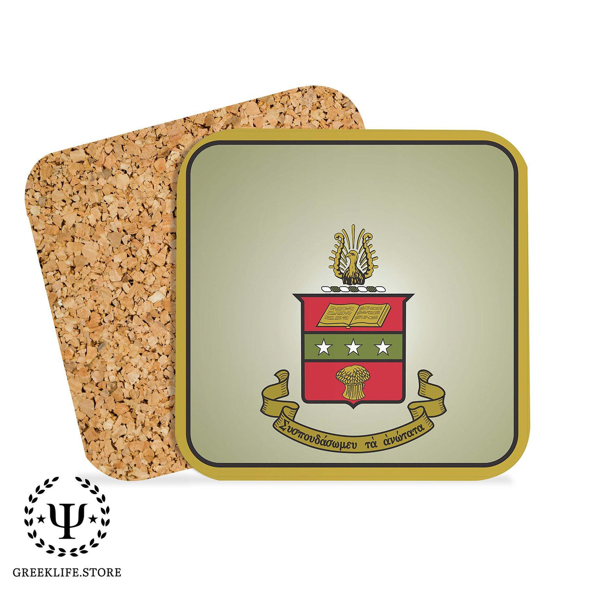 Alpha Chi Omega Beverage Coasters Square Set of 4