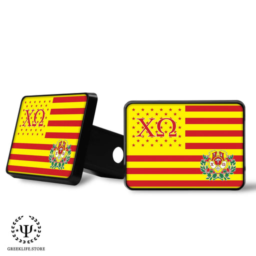 Chi Omega Trailer Hitch Cover - greeklife.store