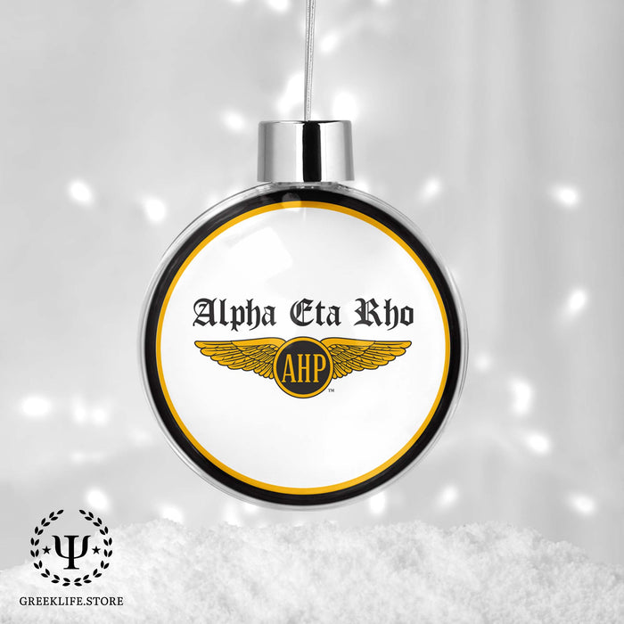 Alpha Eta Rho Christmas Ornament - Ball