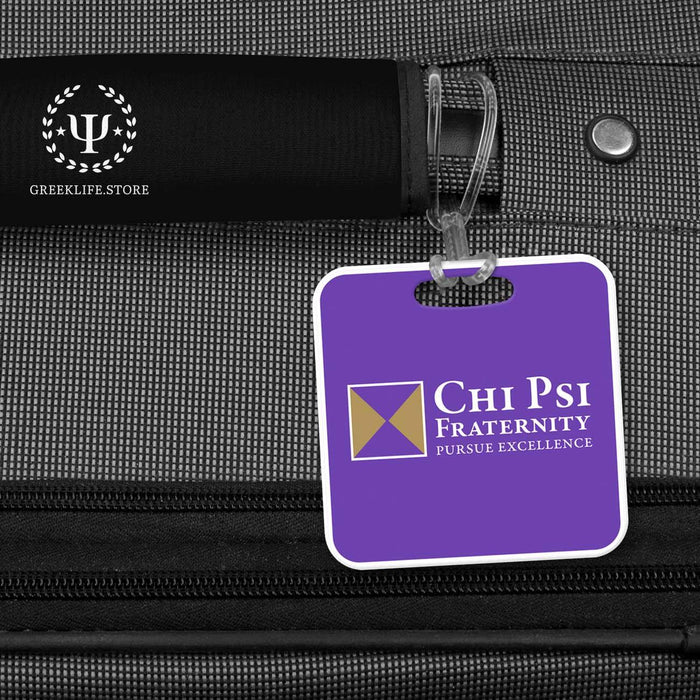 Chi Psi Luggage Bag Tag (square) - greeklife.store