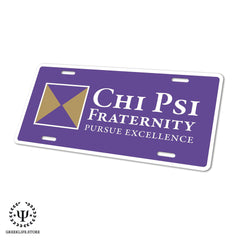 Chi Psi Absorbent Ceramic Coasters with Holder (Set of 8)