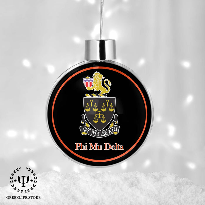 Phi Mu Delta Christmas Ornament - Ball