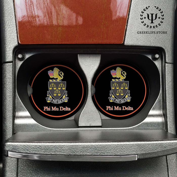 Phi Mu Delta Car Cup Holder Coaster (Set of 2) - greeklife.store