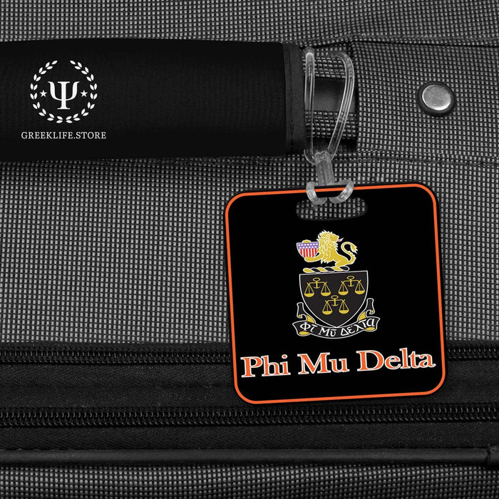 Phi Mu Delta Luggage Bag Tag (square) - greeklife.store