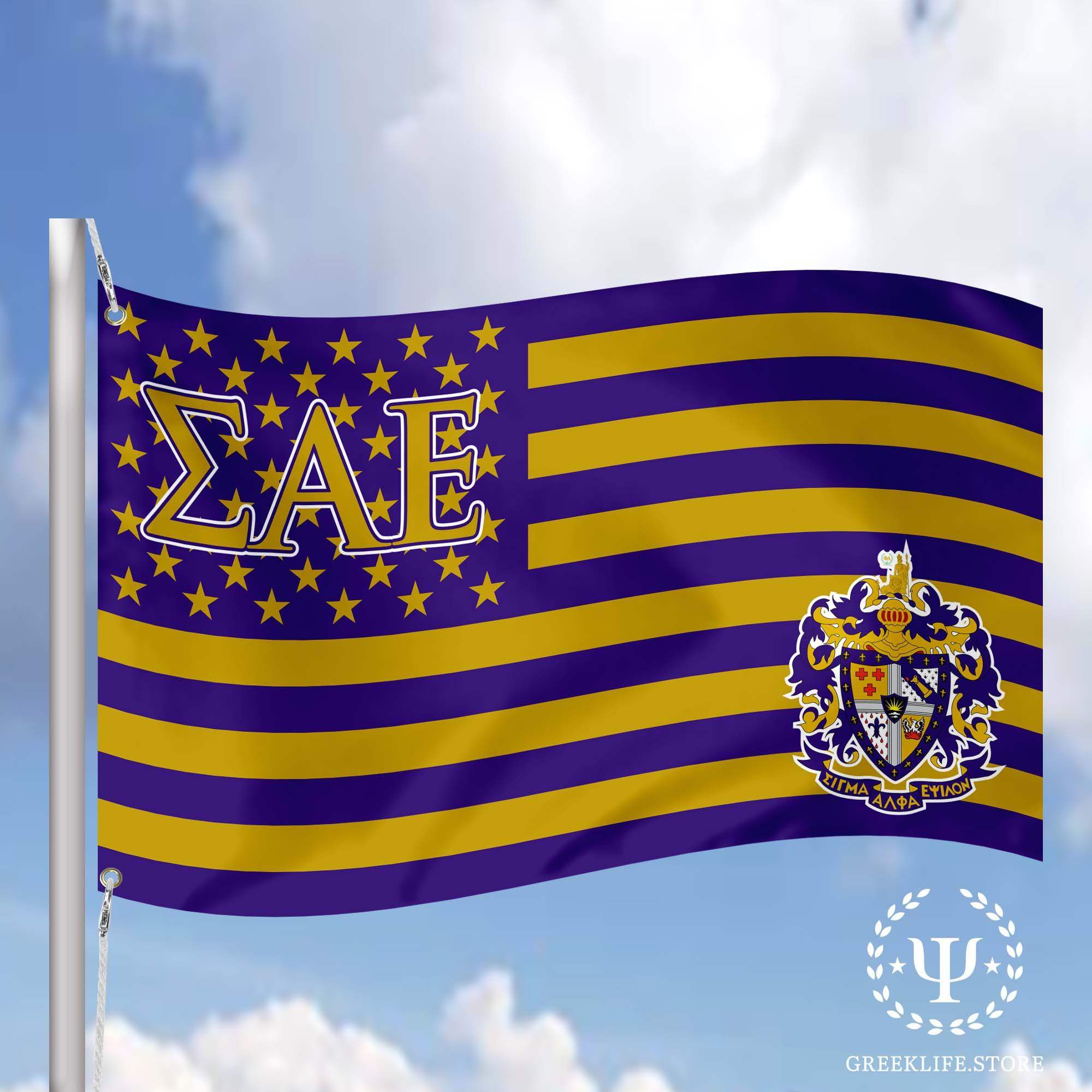 Sigma Alpha Epsilon Brüderlichkeit Flagge – 3x5 Fuß, Aus Polyester