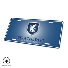 Beta Theta Pi Decorative License Plate