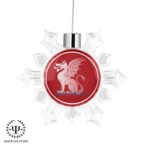 Beta Theta Pi Christmas Ornament - Snowflake