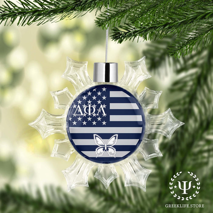 Delta Phi Lambda Christmas Ornament - Snowflake - greeklife.store