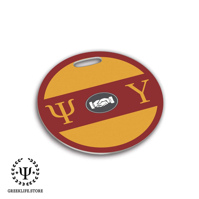 Psi Upsilon Luggage Bag Tag (round) - greeklife.store
