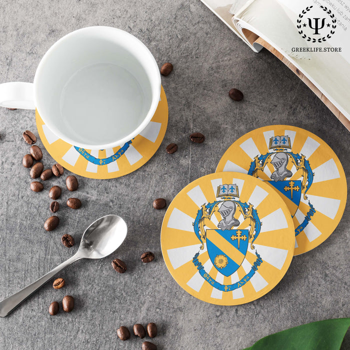 Theta Phi Alpha Beverage coaster round (Set of 4) - greeklife.store