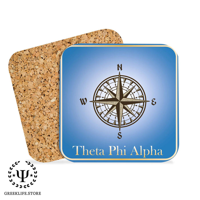 Theta Phi Alpha Beverage Coasters Square (Set of 4) - greeklife.store